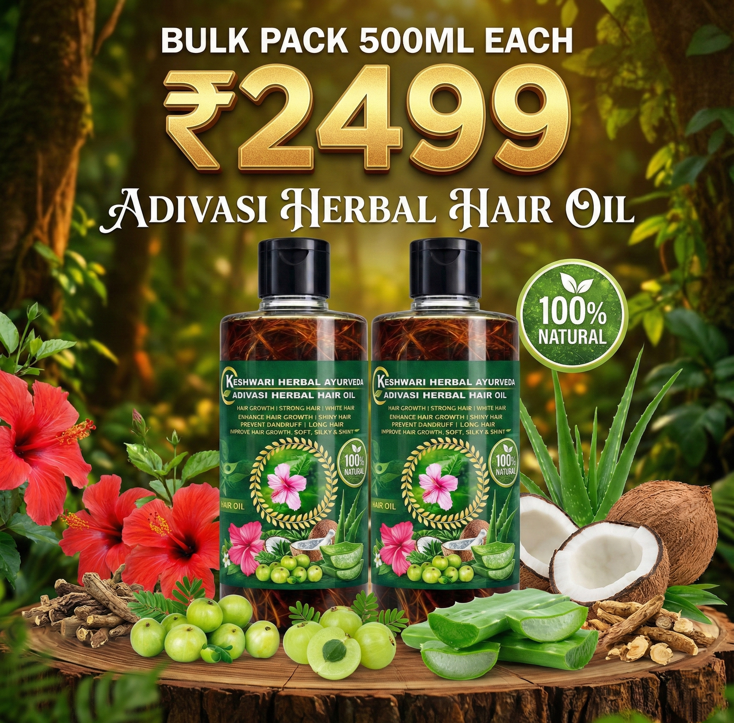 Adivasi Keshwari Herbal Hair Oil