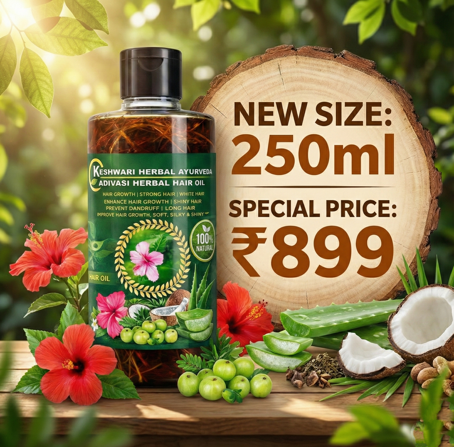 Adivasi Keshwari Herbal Hair Oil