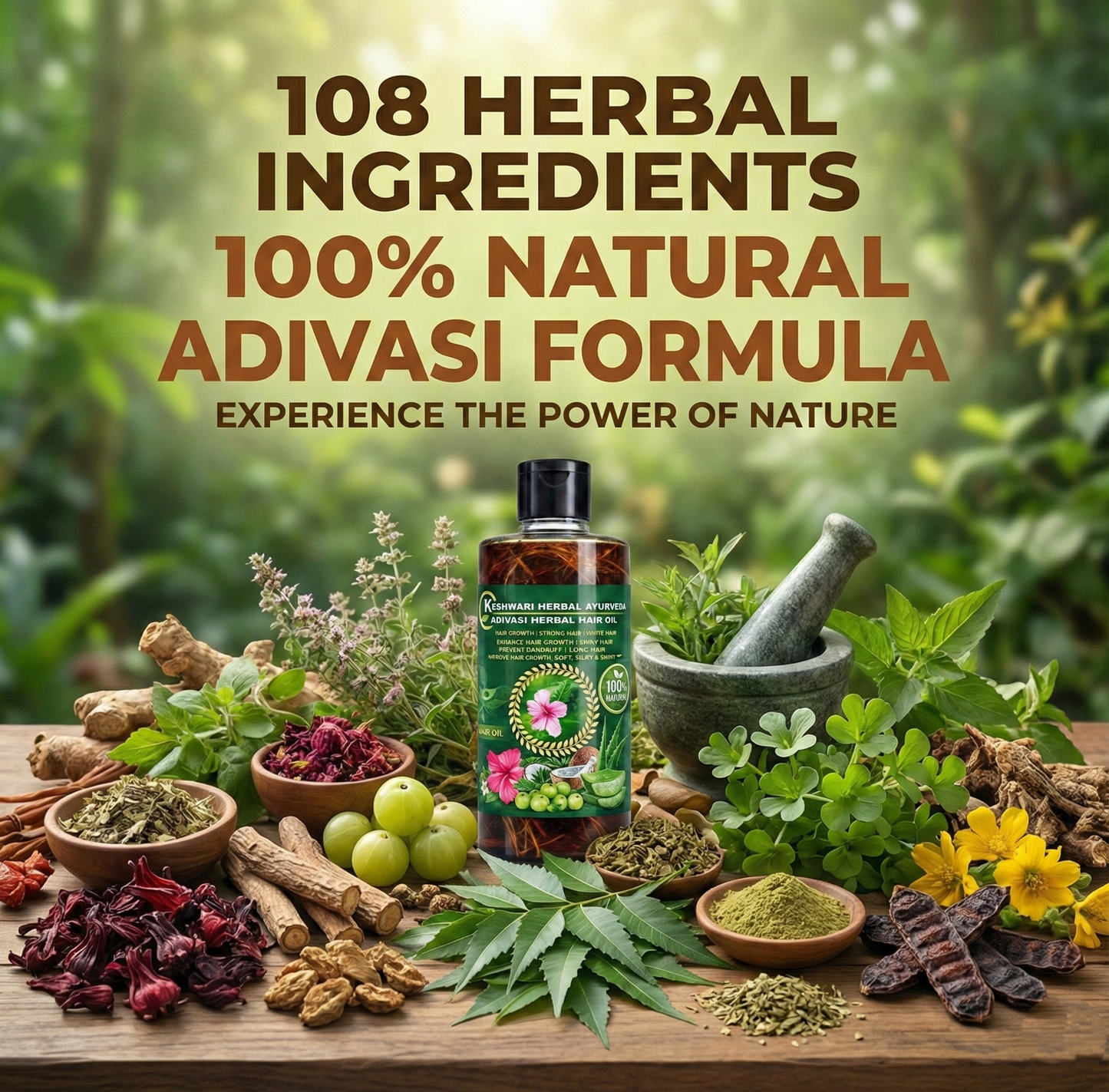 Adivasi Keshwari Herbal Hair Oil