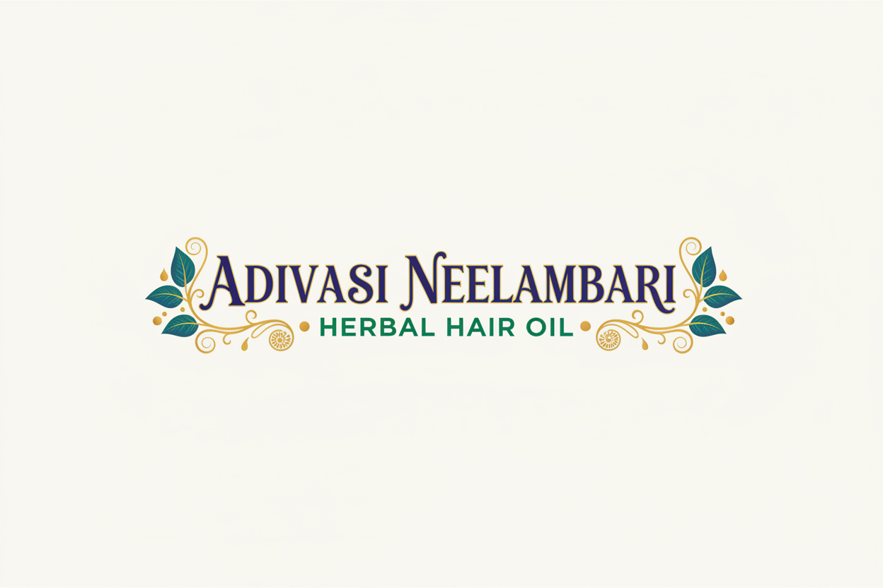 create an logo full width for adivasi neelambari herbal hair oil