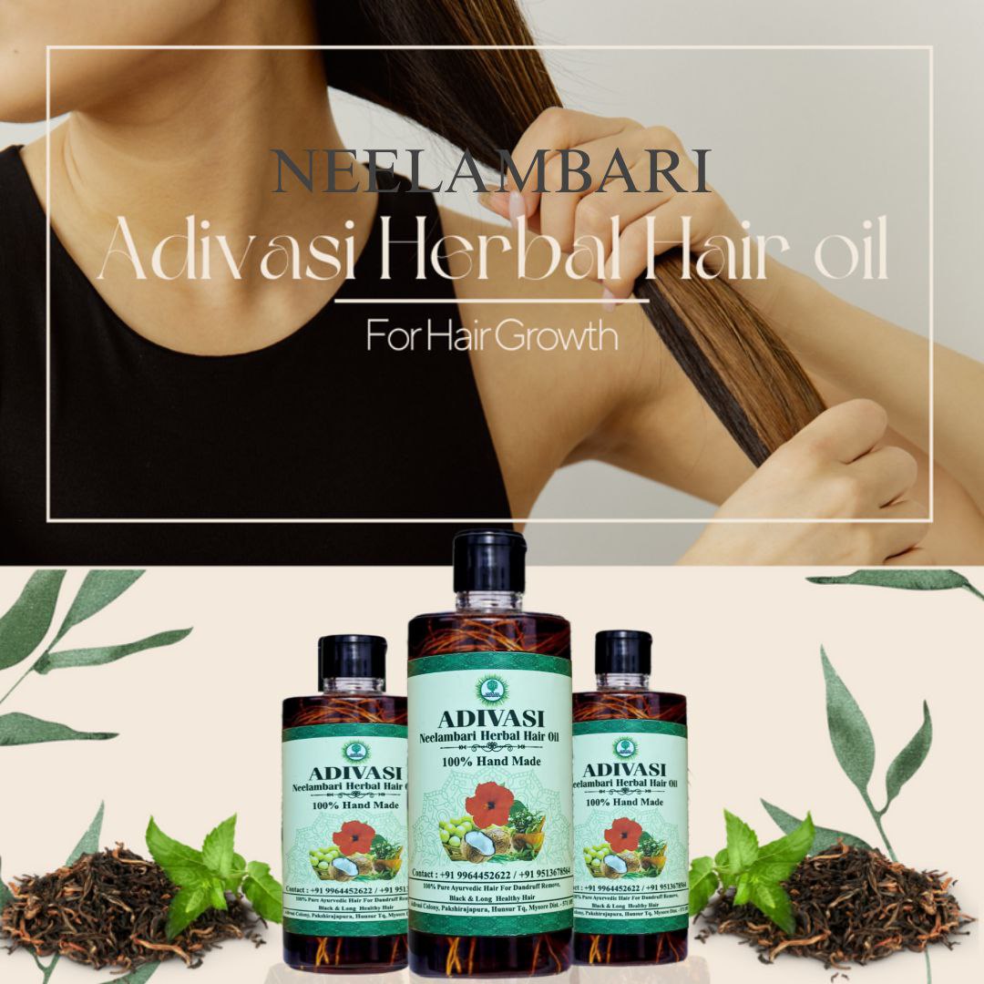 Adivasi Neelambari Herbal Hair Oil🌿